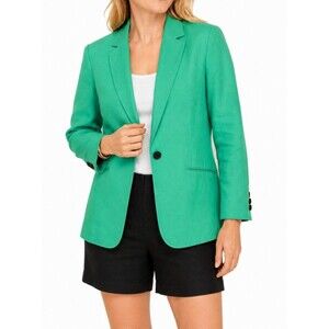 Talbots Women's 100% Linen Blazer Size 12 NWT New without tags Classic Jacket